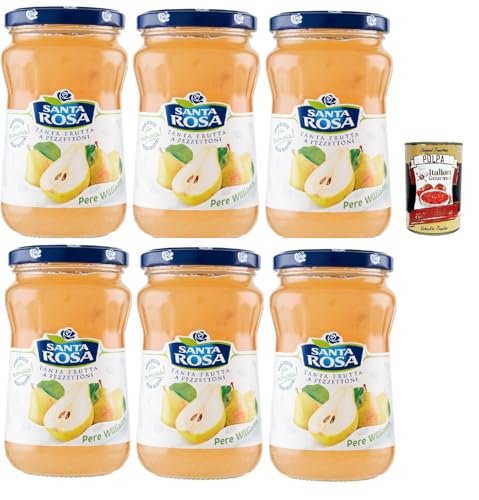 Santa Rosa, Confettura di Pere Williams, Birne marmelade Brotaufstrich, Pear jam, ideal für Desserts und Kuchen 6x 350g + Italian Gourmet polpa 400g Santa Rosa, Confettura di Pere Williams, Birne marmelade Brotaufstrich, Pear jam, ideal für Desserts und Kuchen 6x 350g + Italian Gourmet polpa 400g von Italian Gourmet E.R.