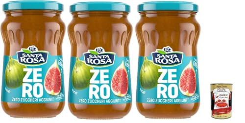 Santa Rosa, Feigen marmelade Zero, Leichte und nahrhafte Freude, ideal zum Frühstück oder Snack, reich an Geschmack und ohne zugesetzten Zucker, 3x 300 g + Italian Gourmet polpa 400g Santa Rosa, Feigen marmelade Zero, Leichte und nahrhafte Freude, ideal zum Frühstück oder Snack, reich an Geschmack und ohne zugesetzten Zucker, 3x 300 g + Italian Gourmet polpa 400g von Italian Gourmet E.R.