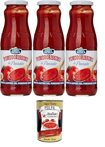 Santa Rosa Pomodorissimo Passata Tomatenpüree 3x700gr+ Italian Gourmet polpa 400g Santa Rosa Pomodorissimo Passata Tomatenpüree 3x700gr+ Italian Gourmet polpa 400g von Italian Gourmet E.R.