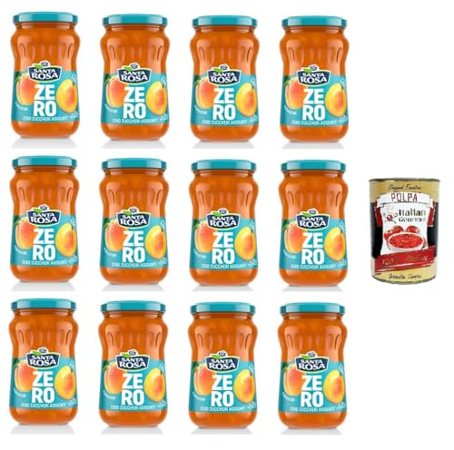 Santa Rosa ZERO, Confettura di Albicocche zero zuccheri aggiunti Aprikosenmarmelade ohne Zuckerzusatz 12x 300gr + Italian Gourmet polpa 400g Santa Rosa ZERO, Confettura di Albicocche zero zuccheri aggiunti Aprikosenmarmelade ohne Zuckerzusatz 12x 300gr + Italian Gourmet polpa 400g von Italian Gourmet E.R.