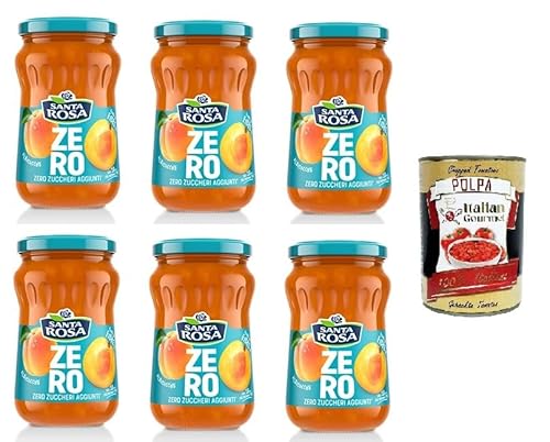 Santa Rosa ZERO, Confettura di Albicocche zero zuccheri aggiunti Aprikosenmarmelade ohne Zuckerzusatz 6x 300gr + Italian Gourmet polpa 400g Santa Rosa ZERO, Confettura di Albicocche zero zuccheri aggiunti Aprikosenmarmelade ohne Zuckerzusatz 6x 300gr + Italian Gourmet polpa 400g von Italian Gourmet E.R.