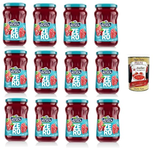 Santa Rosa ZERO, Confettura di Frutti rossi zero zuccheri aggiunti Marmelade aus roten Früchten ohne Zuckerzusatz 12x 300gr+ Italian Gourmet Polpa 400g Santa Rosa ZERO, Confettura di Frutti rossi zero zuccheri aggiunti Marmelade aus roten Früchten ohne Zuckerzusatz 12x 300gr+ Italian Gourmet Polpa 400g von Italian Gourmet E.R.