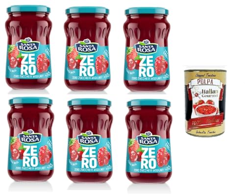 Santa Rosa ZERO, Confettura di Frutti rossi zero zuccheri aggiunti Marmelade aus roten Früchten ohne Zuckerzusatz 6x 300gr+ Italian Gourmet Polpa 400g Santa Rosa ZERO, Confettura di Frutti rossi zero zuccheri aggiunti Marmelade aus roten Früchten ohne Zuckerzusatz 6x 300gr+ Italian Gourmet Polpa 400g von Italian Gourmet E.R.