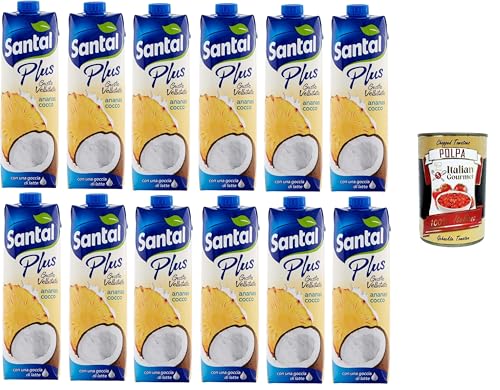 Santàl Plus, Succo di Ananas e Cocco, con Una Goccia di Latte,Ananas- und Kokosnusssaft, mit einem Tropfen Milch, 12x1Lt + Italian Gourmet polpa 400g Santàl Plus, Succo di Ananas e Cocco, con Una Goccia di Latte,Ananas- und Kokosnusssaft, mit einem Tropfen Milch, 12x1Lt + Italian Gourmet polpa 400g von Italian Gourmet E.R.