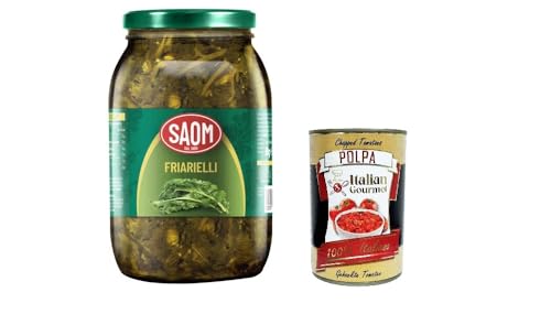 Saom Friarielli Neapolitaner in Öl im Glas 960gr+ Italian Gourmet polpa 400g Saom Friarielli Neapolitaner in Öl im Glas 960gr+ Italian Gourmet polpa 400g von Italian Gourmet E.R.