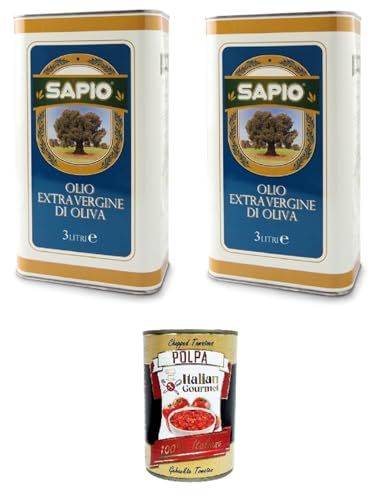 Sapio Olio Extravergine di Oliva Extra natives Olivenöl 2x3lt+ Italian Gourmet polpa 400g Sapio Olio Extravergine di Oliva Extra natives Olivenöl 2x3lt+ Italian Gourmet polpa 400g von Italian Gourmet E.R.