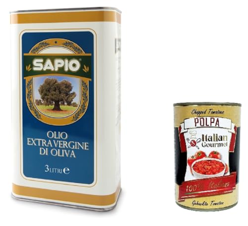 Sapio Olio Extravergine di Oliva Extra natives Olivenöl 3lt+ Italian Gourmet polpa 400g Sapio Olio Extravergine di Oliva Extra natives Olivenöl 3lt+ Italian Gourmet polpa 400g von Italian Gourmet E.R.