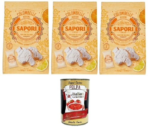 Sapori Colombelle Agrumi Geschmacksrichtungen Colombelle Zitrus-Mandel-Gebäck 3x127 g+ Italian Gourmet polpa 400g Sapori Colombelle Agrumi Geschmacksrichtungen Colombelle Zitrus-Mandel-Gebäck 3x127 g+ Italian Gourmet polpa 400g von Italian Gourmet E.R.