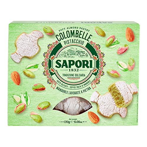Sapori Colombelle Pistacchio Weiche Pistazien-Mandel-Paste Mandelpaste Süßware Produkt 170g Packung Sapori Colombelle Pistacchio Weiche Pistazien-Mandel-Paste Mandelpaste Süßware Produkt 170g Packung von Italian Gourmet E.R.