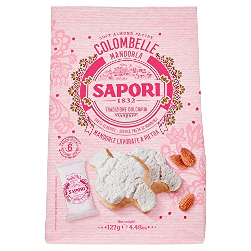 Sapori Mandorle Colombelle Weiche Mandelpaste Mandel-Süßware Produkt 127g Beutel 6 Praktischen Einzelportionen Sapori Mandorle Colombelle Weiche Mandelpaste Mandel-Süßware Produkt 127g Beutel 6 Praktischen Einzelportionen von Italian Gourmet E.R.