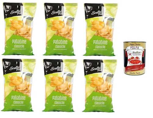Scelto Più- Patatine classiche con olio girasole Klassische Chips mit Sonnenblumenöl 6x500gr + Italian Gourmet polpa 400g Scelto Più- Patatine classiche con olio girasole Klassische Chips mit Sonnenblumenöl 6x500gr + Italian Gourmet polpa 400g von Italian Gourmet E.R.