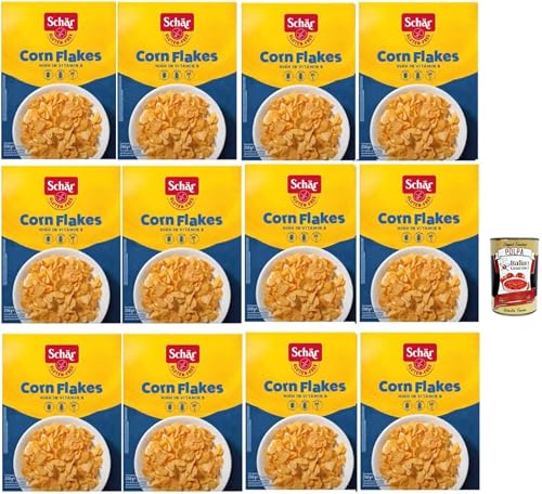 Schär Corn Flakes Dietetici senza Glutine, Müsli, Maisflocken Gluten -freie Diäten 12x 250 gr + Italian Gourmet polpa 400g Schär Corn Flakes Dietetici senza Glutine, Müsli, Maisflocken Gluten -freie Diäten 12x 250 gr + Italian Gourmet polpa 400g von Italian Gourmet E.R.
