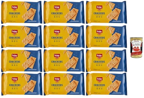 Schär Crackers senza Glutine, Glutenfreie Cracker. Speziell für Menschen mit Glutenunverträglichkeit entwickelt, 12x 210g + Italian Gourmet polpa 400g Schär Crackers senza Glutine, Glutenfreie Cracker. Speziell für Menschen mit Glutenunverträglichkeit entwickelt, 12x 210g + Italian Gourmet polpa 400g von Italian Gourmet E.R.