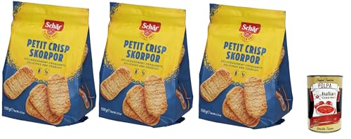 Schär Crostini senza Glutine, Glutenfreie Croutons, Speziell für Menschen mit Glutenunverträglichkeit entwickelt, 3x 150g + Italian Gourmet polpa 400g Schär Crostini senza Glutine, Glutenfreie Croutons, Speziell für Menschen mit Glutenunverträglichkeit entwickelt, 3x 150g + Italian Gourmet polpa 400g von Italian Gourmet E.R.