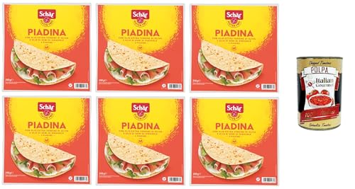 Schär Glutenfreie Piadina mit nativem Olivenöl extra und Sonnenblumenöl Glutenfrei 6x 240g Enthält 3 Piadine+Italian Gourmet polpa 400g Schär Glutenfreie Piadina mit nativem Olivenöl extra und Sonnenblumenöl Glutenfrei 6x 240g Enthält 3 Piadine+Italian Gourmet polpa 400g von Italian Gourmet E.R.