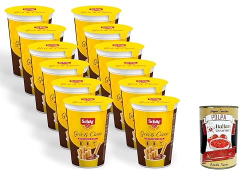 Schär Gris & Ciocc - Grissini & Schokocreme, 12x 52g+ Italian Gourmet polpa 400g Schär Gris & Ciocc - Grissini & Schokocreme, 12x 52g+ Italian Gourmet polpa 400g von Italian Gourmet E.R.