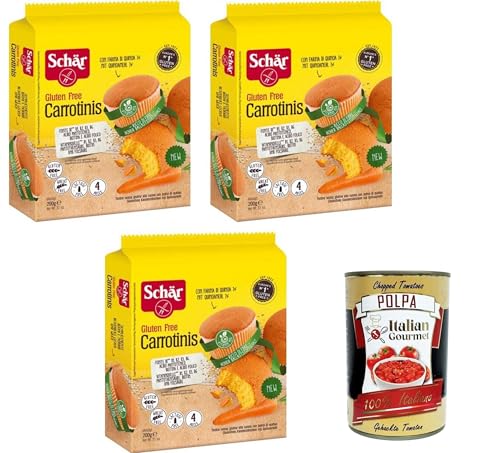 Schar Carrotinis senza lattosio Schar Carrotini ist laktosefrei 3x200gr + Italian Gourmet polpa 400g Schar Carrotinis senza lattosio Schar Carrotini ist laktosefrei 3x200gr + Italian Gourmet polpa 400g von Italian Gourmet E.R.