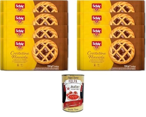 Schar Crostatina Nocciola senza glutine Schar Glutenfreie Haselnuss-Tarte 8x152gr + Italian Gourmet polpa 400g Schar Crostatina Nocciola senza glutine Schar Glutenfreie Haselnuss-Tarte 8x152gr + Italian Gourmet polpa 400g von Italian Gourmet E.R.