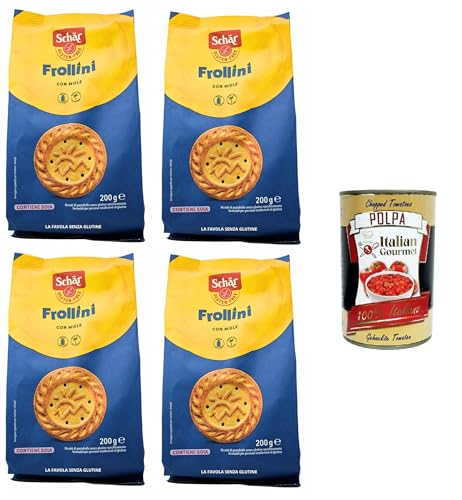 Schar Frollini senza lattosio con Miele Laktosefreie Kekse mit Honig 4x200 g+ Italian Gourmet polpa 400g Schar Frollini senza lattosio con Miele Laktosefreie Kekse mit Honig 4x200 g+ Italian Gourmet polpa 400g von Italian Gourmet E.R.