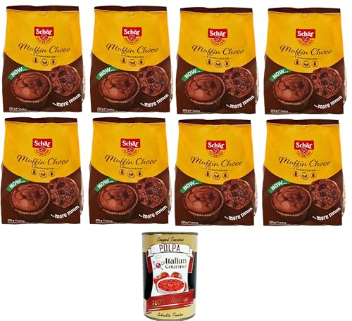 Schar Muffin Choco Glutenfreie Kuchen mit Schokolade und Kakao, speziell für Menschen mit Glutenunverträglichkeit 8x225gr + Italian Gourmet polpa 400g Schar Muffin Choco Glutenfreie Kuchen mit Schokolade und Kakao, speziell für Menschen mit Glutenunverträglichkeit 8x225gr + Italian Gourmet polpa 400g von Italian Gourmet E.R.