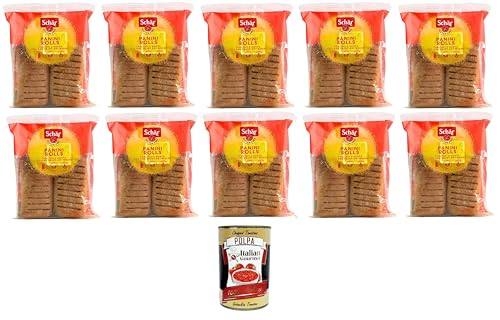 Schar Panini Rolls, das glutenfreie Brötchen zur Zubereitung leckerer Sandwiches 10x150gr + Italian gourmet polpa 400g Schar Panini Rolls, das glutenfreie Brötchen zur Zubereitung leckerer Sandwiches 10x150gr + Italian gourmet polpa 400g von Italian Gourmet E.R.