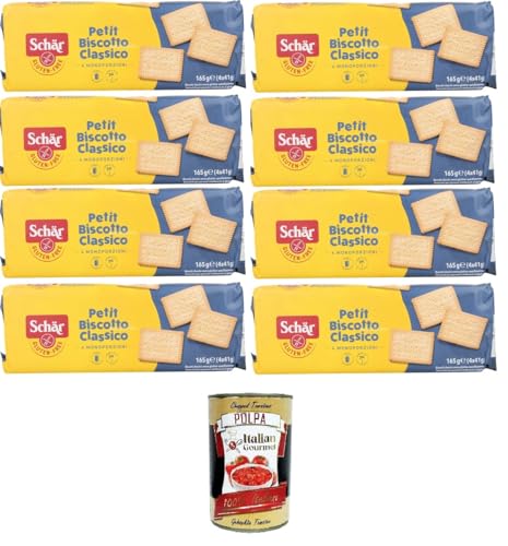 Schar Petit Biscotto classico senza glutine Schar Petit Classic glutenfreier Keks 8x165gr + Italian Gourmet polpa 400g Schar Petit Biscotto classico senza glutine Schar Petit Classic glutenfreier Keks 8x165gr + Italian Gourmet polpa 400g von Italian Gourmet E.R.