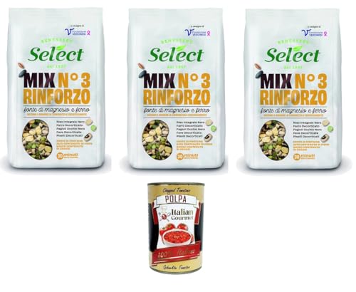 Select MIX N.3 RINFORZO Quelle für Magnesium und Eisen 3x 300gr + Italian Gourmet polpa 400g Select MIX N.3 RINFORZO Quelle für Magnesium und Eisen 3x 300gr + Italian Gourmet polpa 400g von Italian Gourmet E.R.