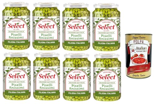 Select Piselli Finissimi Selezione dall'Italia Sehr feine Erbsenauswahl aus Italien 8x360gr + Italian Gourmet polpa 400g Select Piselli Finissimi Selezione dall'Italia Sehr feine Erbsenauswahl aus Italien 8x360gr + Italian Gourmet polpa 400g von Italian Gourmet E.R.