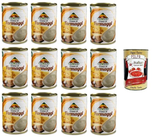 Serbosco Crema di Formaggi, Käsesauce, 12x400gr + Italian Gourmet polpa 400g Serbosco Crema di Formaggi, Käsesauce, 12x400gr + Italian Gourmet polpa 400g von Italian Gourmet E.R.