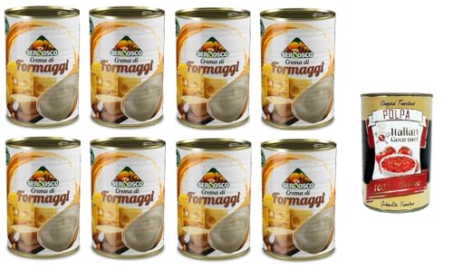 Serbosco Crema di Formaggi, Käsesauce, 8x400gr + Italian Gourmet polpa 400g Serbosco Crema di Formaggi, Käsesauce, 8x400gr + Italian Gourmet polpa 400g von Italian Gourmet E.R.