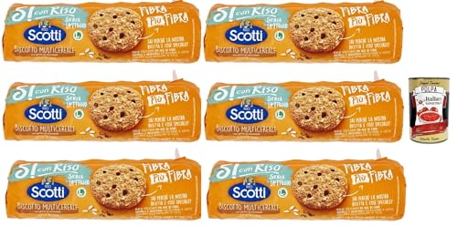 Si con Riso - Biscotto Multicereale con gocce cioccolato - Kekse Multi Cereal mit Schokoladenchips, Laktose -freie und palmenfreie Kekse, Lactose -free biscuits 6x 250 g + Italian Gourmet polpa 400g Si con Riso - Biscotto Multicereale con gocce cioccolato - Kekse Multi Cereal mit Schokoladenchips, Laktose -freie und palmenfreie Kekse, Lactose -free biscuits 6x 250 g + Italian Gourmet polpa 400g von Italian Gourmet E.R.