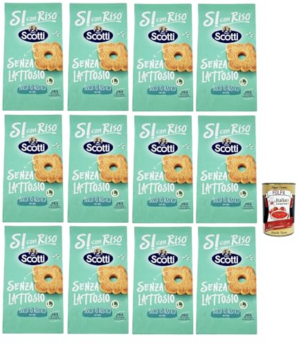 Si con Riso - Biscotto Rustico con riso - Reiskeks, rustikal, Laktose -freie und palmenfreie Kekse, Lactose -free biscuits 12x 200 g + Italian Gourmet polpa 400g Si con Riso - Biscotto Rustico con riso - Reiskeks, rustikal, Laktose -freie und palmenfreie Kekse, Lactose -free biscuits 12x 200 g + Italian Gourmet polpa 400g von Italian Gourmet E.R.