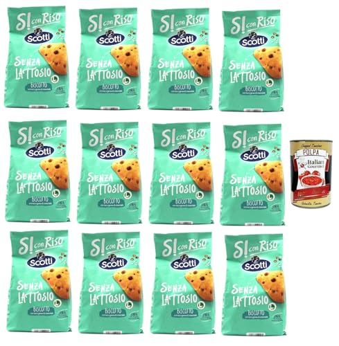Si con Riso - Biscotto con riso e gocce di cioccolato - Kekse mit Reis und Schokoladenchips, Laktose -freie und palmenfreie Kekse, Lactose -free biscuits 12x 350 g + Italian Gourmet polpa 400g Si con Riso - Biscotto con riso e gocce di cioccolato - Kekse mit Reis und Schokoladenchips, Laktose -freie und palmenfreie Kekse, Lactose -free biscuits 12x 350 g + Italian Gourmet polpa 400g von Italian Gourmet E.R.