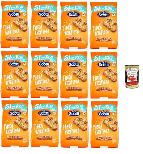 Si con Riso - Biscotto integrali- Kekse Vollkorn, Laktose -freie und palmenfreie Kekse, Lactose -free biscuits 12x 350 g + Italian Gourmet polpa 400g Si con Riso - Biscotto integrali- Kekse Vollkorn, Laktose -freie und palmenfreie Kekse, Lactose -free biscuits 12x 350 g + Italian Gourmet polpa 400g von Italian Gourmet E.R.