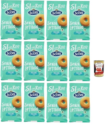 Si con Riso - Frollino con Riso - Laktose -freie und palmenfreie Kekse, Lactose -free biscuits 12x 350 g + Italian Gourmet polpa 400g Si con Riso - Frollino con Riso - Laktose -freie und palmenfreie Kekse, Lactose -free biscuits 12x 350 g + Italian Gourmet polpa 400g von Italian Gourmet E.R.