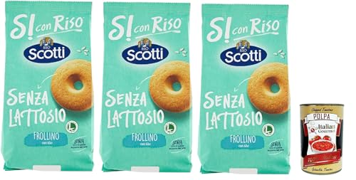 Si con Riso - Frollino con Riso - Laktose -freie und palmenfreie Kekse, Lactose -free biscuits 3x 350 g + Italian Gourmet polpa 400g Si con Riso - Frollino con Riso - Laktose -freie und palmenfreie Kekse, Lactose -free biscuits 3x 350 g + Italian Gourmet polpa 400g von Italian Gourmet E.R.
