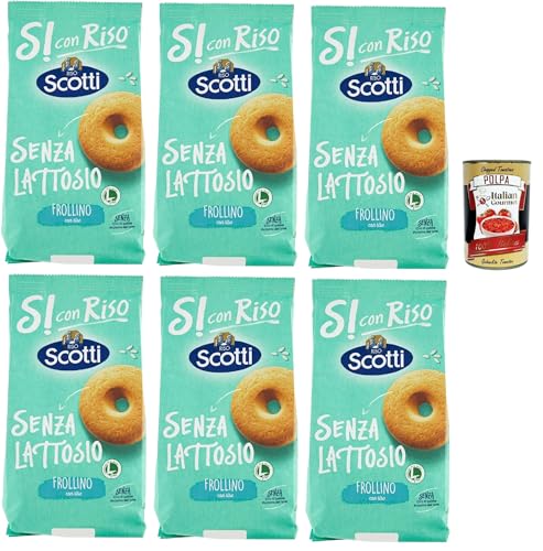 Si con Riso - Frollino con Riso - Laktose -freie und palmenfreie Kekse, Lactose -free biscuits 6x 350 g + Italian Gourmet polpa 400g Si con Riso - Frollino con Riso - Laktose -freie und palmenfreie Kekse, Lactose -free biscuits 6x 350 g + Italian Gourmet polpa 400g von Italian Gourmet E.R.