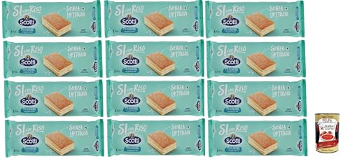 Si con Riso - Merendine con Farina di Riso - kuchen Snacks mit Reismehl, Laktose -freie Süße Snacks, Palmöl ohne, 12x 200g + Italian Gourmet polpa 400g Si con Riso - Merendine con Farina di Riso - kuchen Snacks mit Reismehl, Laktose -freie Süße Snacks, Palmöl ohne, 12x 200g + Italian Gourmet polpa 400g von Italian Gourmet E.R.