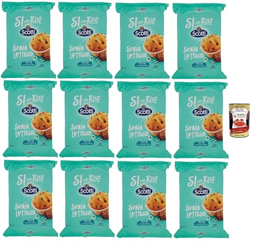 Si con Riso - Muffin con Riso e Gocce di Cioccolato, Muffins mit Reis und Schokoladenchips, Kuchen Laktose -freie Süße Snacks, Palmöl ohne, 12x 222g + Italian Gourmet polpa 400g Si con Riso - Muffin con Riso e Gocce di Cioccolato, Muffins mit Reis und Schokoladenchips, Kuchen Laktose -freie Süße Snacks, Palmöl ohne, 12x 222g + Italian Gourmet polpa 400g von Italian Gourmet E.R.