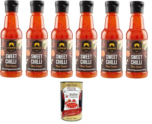 Siam Süße Chilly-Sauce 6x250 ml+ Italian Gourmet polpa 400g Siam Süße Chilly-Sauce 6x250 ml+ Italian Gourmet polpa 400g von Italian Gourmet E.R.