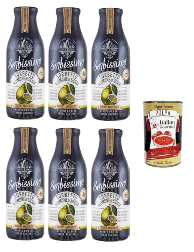 Sorbissimo- Sorbetto al Limone di Sicilia Sizilianisches Zitronensorbet 6x500ml + Italian Gourmet polpa 400g Sorbissimo- Sorbetto al Limone di Sicilia Sizilianisches Zitronensorbet 6x500ml + Italian Gourmet polpa 400g von Italian Gourmet E.R.