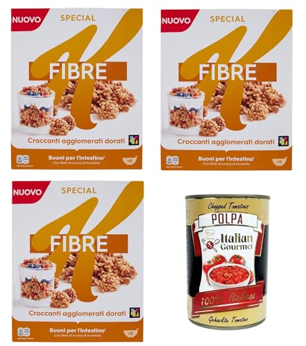 Special K High Fibre Knusprige goldene Agglomerate 3x 360gr + Italian Gourmet polpa 400g Special K High Fibre Knusprige goldene Agglomerate 3x 360gr + Italian Gourmet polpa 400g von Italian Gourmet E.R.