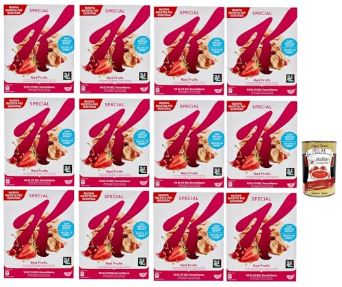 Special K Red Fruits Cereals Roten Früchten Reisflocken Vollkorn Weizen und Gerste mit Vitaminen und Mineralstoffen mit roten Früchten 12x 290g Getreideflocken + Italian Gourmet polpa 400g Special K Red Fruits Cereals Roten Früchten Reisflocken Vollkorn Weizen und Gerste mit Vitaminen und Mineralstoffen mit roten Früchten 12x 290g Getreideflocken + Italian Gourmet polpa 400g von Italian Gourmet E.R.