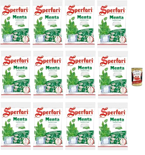 Sperlari Menta, Caramelle alla menta, Münzbonbons, lollies Süßigkeiten. 12x 500g + italian Gourmet polpa 400g Sperlari Menta, Caramelle alla menta, Münzbonbons, lollies Süßigkeiten. 12x 500g + italian Gourmet polpa 400g von Italian Gourmet E.R.