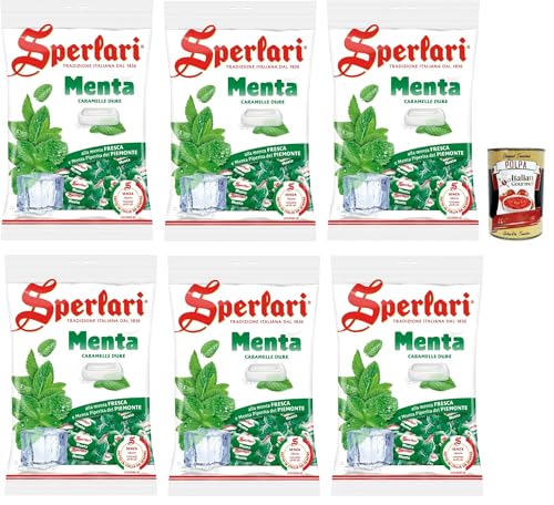 Sperlari Menta, Caramelle alla menta, Münzbonbons, lollies Süßigkeiten. 6x 500g + italian Gourmet polpa 400g Sperlari Menta, Caramelle alla menta, Münzbonbons, lollies Süßigkeiten. 6x 500g + italian Gourmet polpa 400g von Italian Gourmet E.R.
