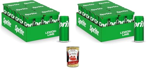 Sprite Zitronen-Limetten-Geschmack, geringer Zuckergehalt, natürlich erfrischender Geschmack, prickelndes alkoholfreies Getränk-48 Dosen à 330 ml, + Italian Gourmet polpa 400g Sprite Zitronen-Limetten-Geschmack, geringer Zuckergehalt, natürlich erfrischender Geschmack, prickelndes alkoholfreies Getränk-48 Dosen à 330 ml, + Italian Gourmet polpa 400g von Italian Gourmet E.R.