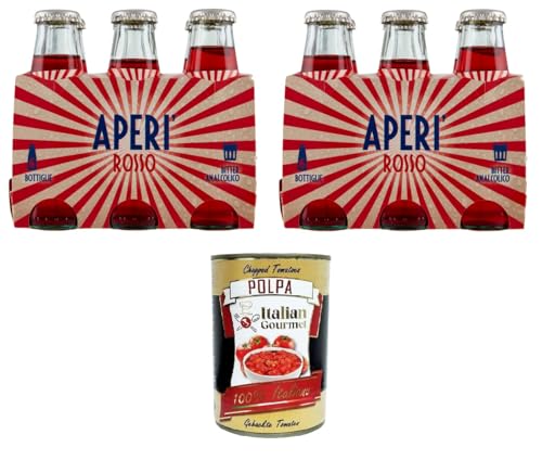 Spumador Aperi'- Aperitivo analcolico rosso Roter alkoholfreier Aperitif 12x 100ml + Italian Gourmet polpa 400g Spumador Aperi'- Aperitivo analcolico rosso Roter alkoholfreier Aperitif 12x 100ml + Italian Gourmet polpa 400g von Italian Gourmet E.R.