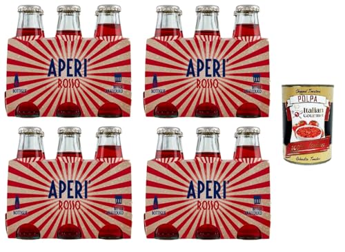 Spumador Aperi'- Aperitivo analcolico rosso Roter alkoholfreier Aperitif 24 x 100ml + Italian Gourmet polpa 400g Spumador Aperi'- Aperitivo analcolico rosso Roter alkoholfreier Aperitif 24 x 100ml + Italian Gourmet polpa 400g von Italian Gourmet E.R.