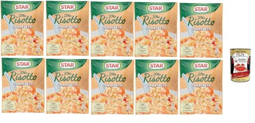 Star Il Mio Risotto Gamberetti, Reis mit Garnelen, 10x 175g italienisch Fertiggerichte + Italian Gourmet polpa 400g Star Il Mio Risotto Gamberetti, Reis mit Garnelen, 10x 175g italienisch Fertiggerichte + Italian Gourmet polpa 400g von Italian Gourmet E.R.