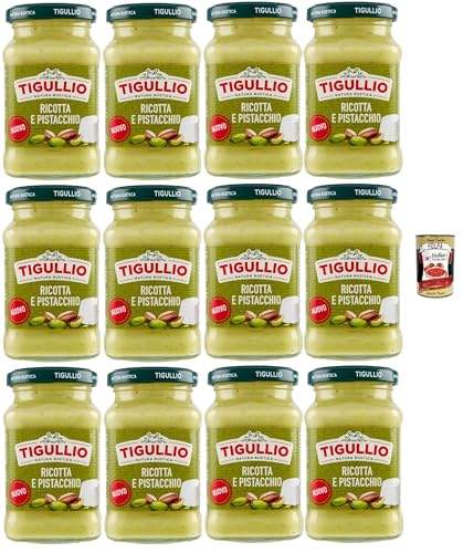 Star Tigullio GranPesto Pesto Ricotta e pistacchio, pesto mit Ricotta und Pistazien 12x 185 g Sauce Soße + Italian gourmet polpa 400g Star Tigullio GranPesto Pesto Ricotta e pistacchio, pesto mit Ricotta und Pistazien 12x 185 g Sauce Soße + Italian gourmet polpa 400g von Italian Gourmet E.R.